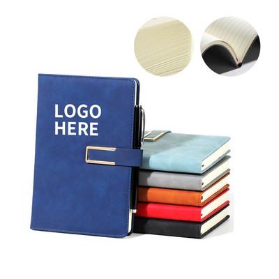 A5 Luxe Leatherbound Journal with U-Buckle