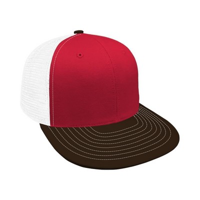 Split Brushed/Mesh Back Snapback Prostyle Hat