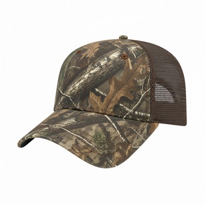 Brown RealTree® Mesh Snapback Lowstyle Cap