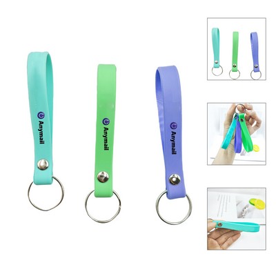 Customized Silicone Wristband Keychain