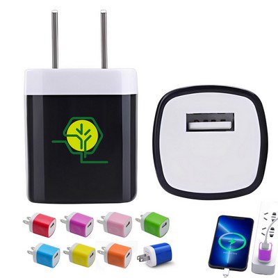 Color USB Wall Power Adapter