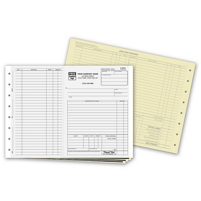 Work Order Forms - Side Stub with Carbons (3 Part)