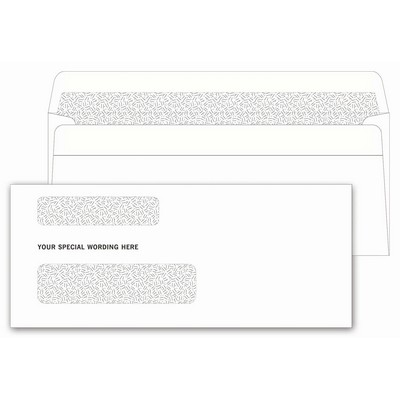 Two-Window Confidential Envelopes, Self Seal