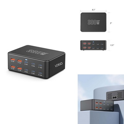 330W Fast USB C Charging Station