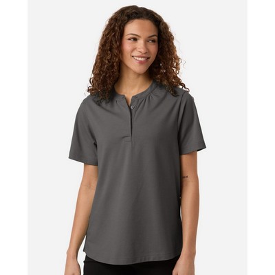 Devon & Jones Women's Seaton Pebble Textured Polo - DG102W