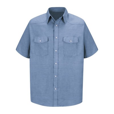 Red Kap Men's Tall Deluxe Western Style Short Sleeve Shirt - SC24T