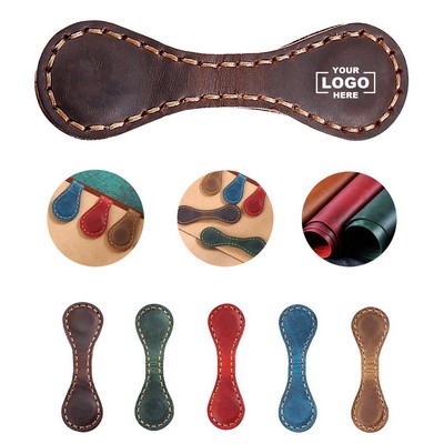 Genuine Leather Magnetic Page Bookmark