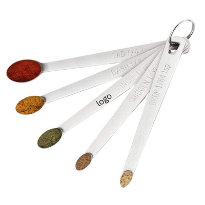 5-Piece Stainless Steel Mini Measuring Spoon Set