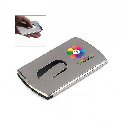 Slim Stainless Steel Wallet And Card Holder Case