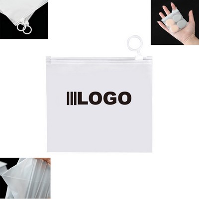 CPE Small Self Seal Frosted Plastic Zipper Bag