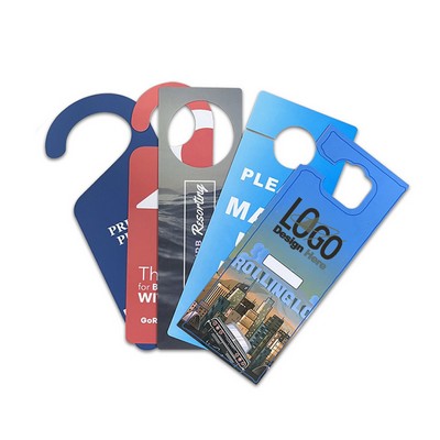 Custom Pvc Full Color Hotel Door Hanger Sign 5 1/2 X 2 2/5"