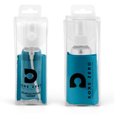 Ultra Opper Fiber® Snap Pack Cleaner Kit - 1-Color Clear Bottle, 1-Color Cloth