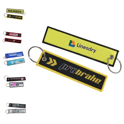 Embroidered Keychain Tag