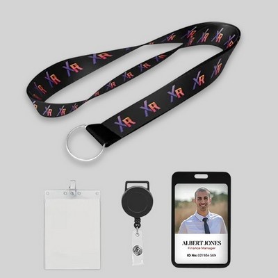 Custom Full Color Heat Transfer Lanyards-B - 3/4"