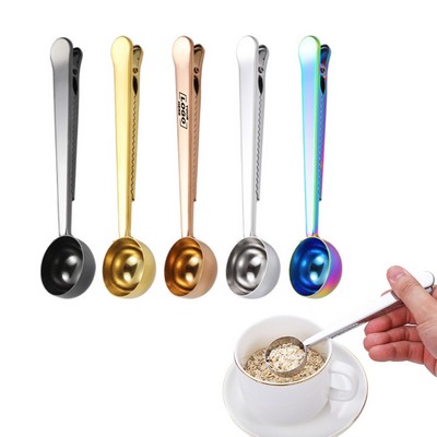 Stainless Steel Measuring Spoon Set with Clip