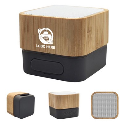 Bamboo Square Wireless Bluetooth Speaker
