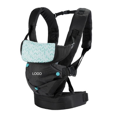 4-in-1 Ergonomic Baby Carrier with Integrated Hip Seat Lightweight Multi-Functional Infant Wrap