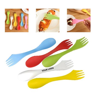 Three In One Durable Plastic Spoon Fork Spork Utensil