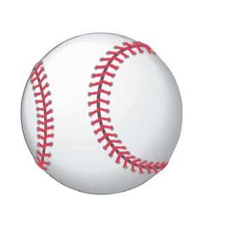 Baseball Gift Shop Magnet w/ Full Magnetic Back (12 Square Inch)