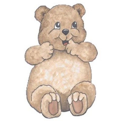 Bear Cub Magnet w/ Full Magnetic Back (8 Square Inch)