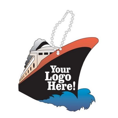 Cruise Ship Promotional Line Key Chain w/ Black Back (4 Square Inch)