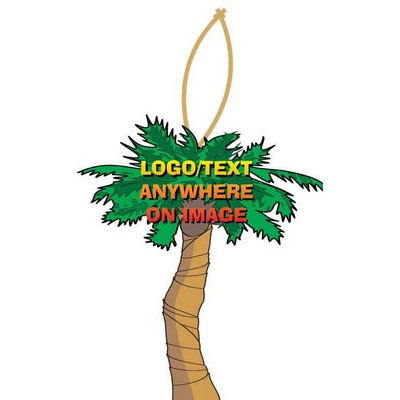Palm Tree Promotional Ornament w/ Black Back (12 Square Inch)