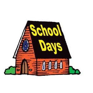 School Days House Promotional Magnet w/ Strip Magnet (8 Square Inch)