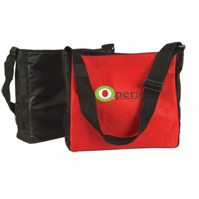 Side Zippered Sports Tote Bag (13 1/4"x14 1/2")