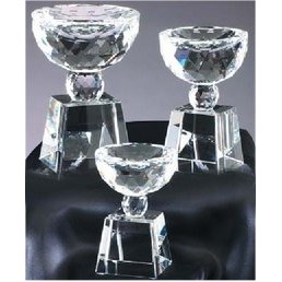 Faceted Crystal Bowl Award - Large