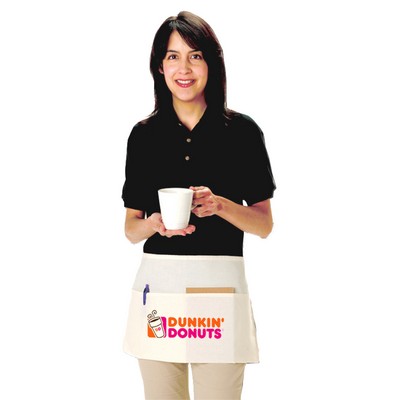 Natural 100% Cotton 2 Pocket Waist Apron (24"x12")