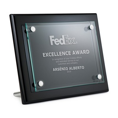 8" x 10" Black & Acrylic Stand-Off Plaque