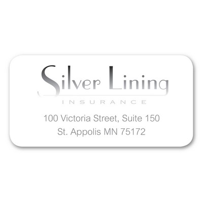 Foil Stamp/Embossed Rectangle Label Roll (2" x 3")