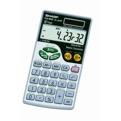 Sharp® EL344RB 10 Digit Calculator with Punctuation