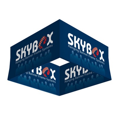 Skybox Hanging Banner Square 20'dia x 48"h -- Inside & Outside Graphic
