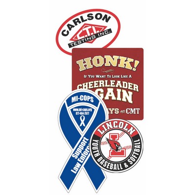40" - 50" Square Inch Custom Shape Outdoor/Car Magnets