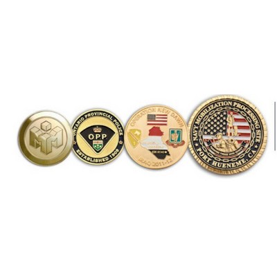 Custom Brass Die Struck Coins (2")