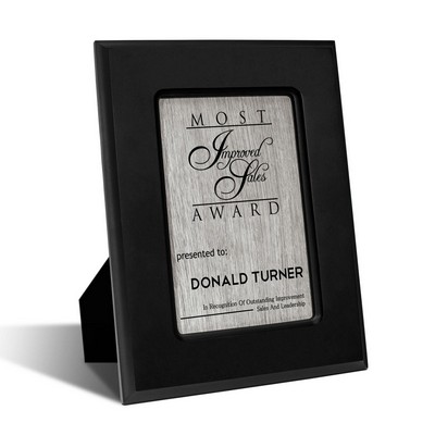 Famed - Ebony and Beachwood Plaque 8x10