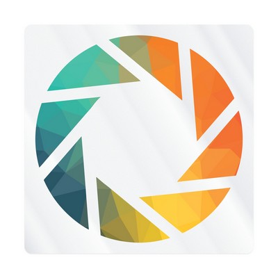 Square Sticker | Round Corners | 8" x 8" | Clear Static | Static Face | Digital