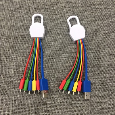 5-In-1 Multi Device Charging Cable Set With Hanging Hook
