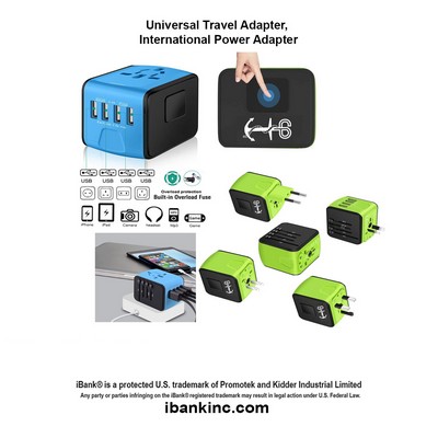iBank ® World Travel Adapter for 150 countries