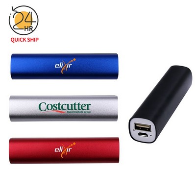 Chamfer Edge Aluminum Power Bank - 2200 mAh - UL Certified