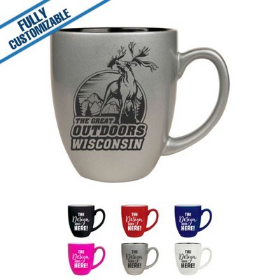 16 Oz. White Ceramic Bistro Mug