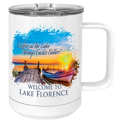 Polar Camel 15 oz. Vacuum Insulated Mug w/ Slider Lid