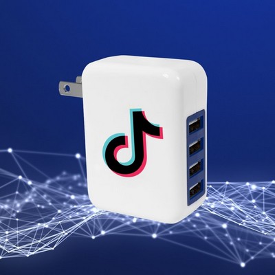 Gigi Full-Color 4-Port Wall Charger