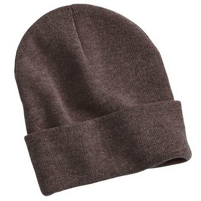 Sportsman™ Heathered 12'' Knit Beanie (Embroidered)
