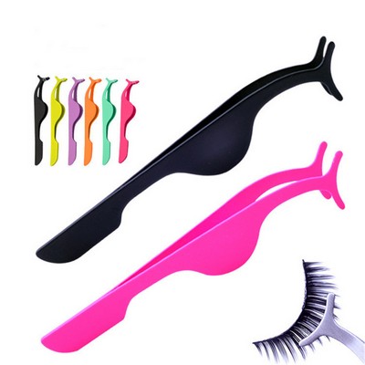 Stainless Steel False Eyelash Extension Tweezers into Plastic Box