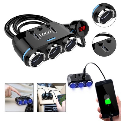 Cigarette Lighter Splitter Dual USB Car Charger