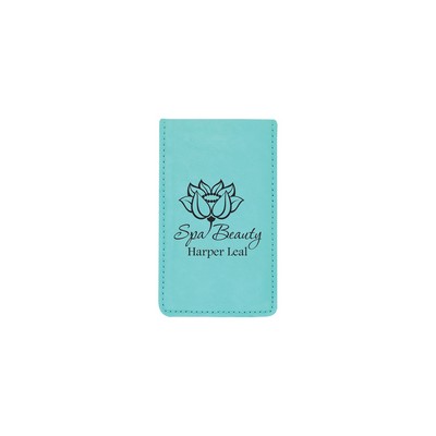 Teal Leatherette Manicure Set