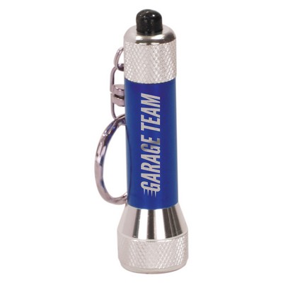 2 3/4" Blue-5 LED Flashlight with Keychain