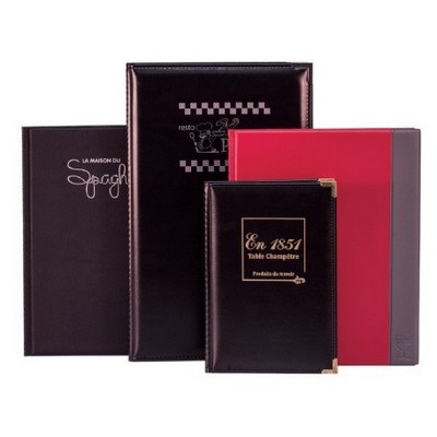 Memo Size Suede Vinyl Menu Cover - 5 ½" x 8 ½"